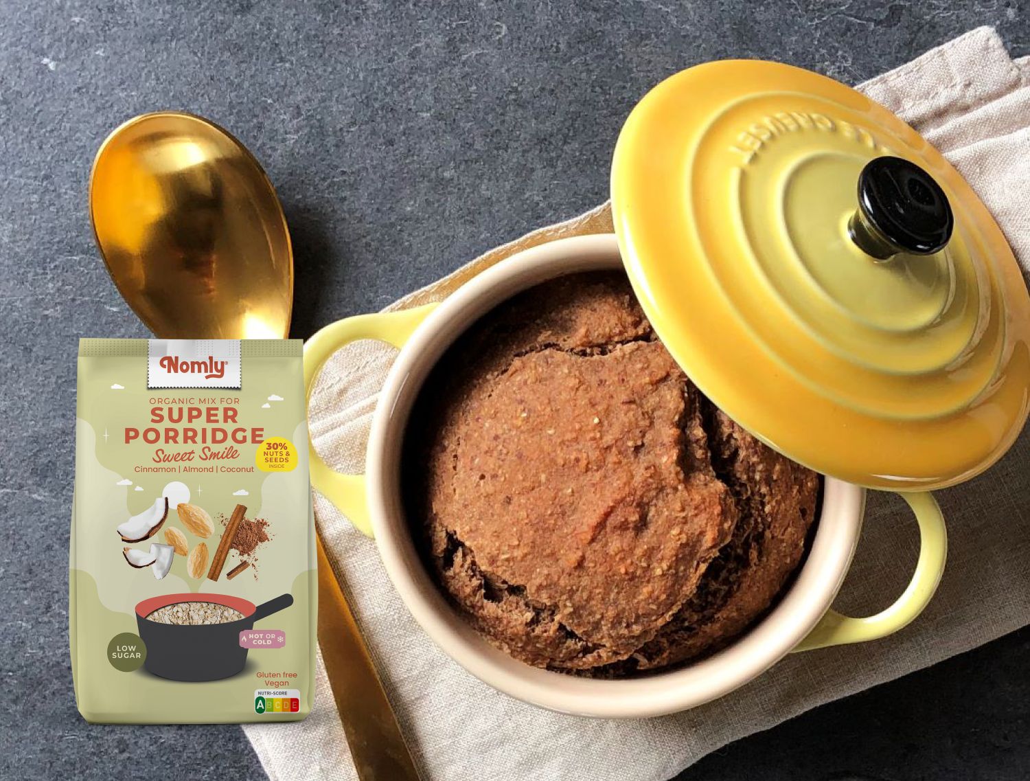 Baked oats banaan kaneel magnetron