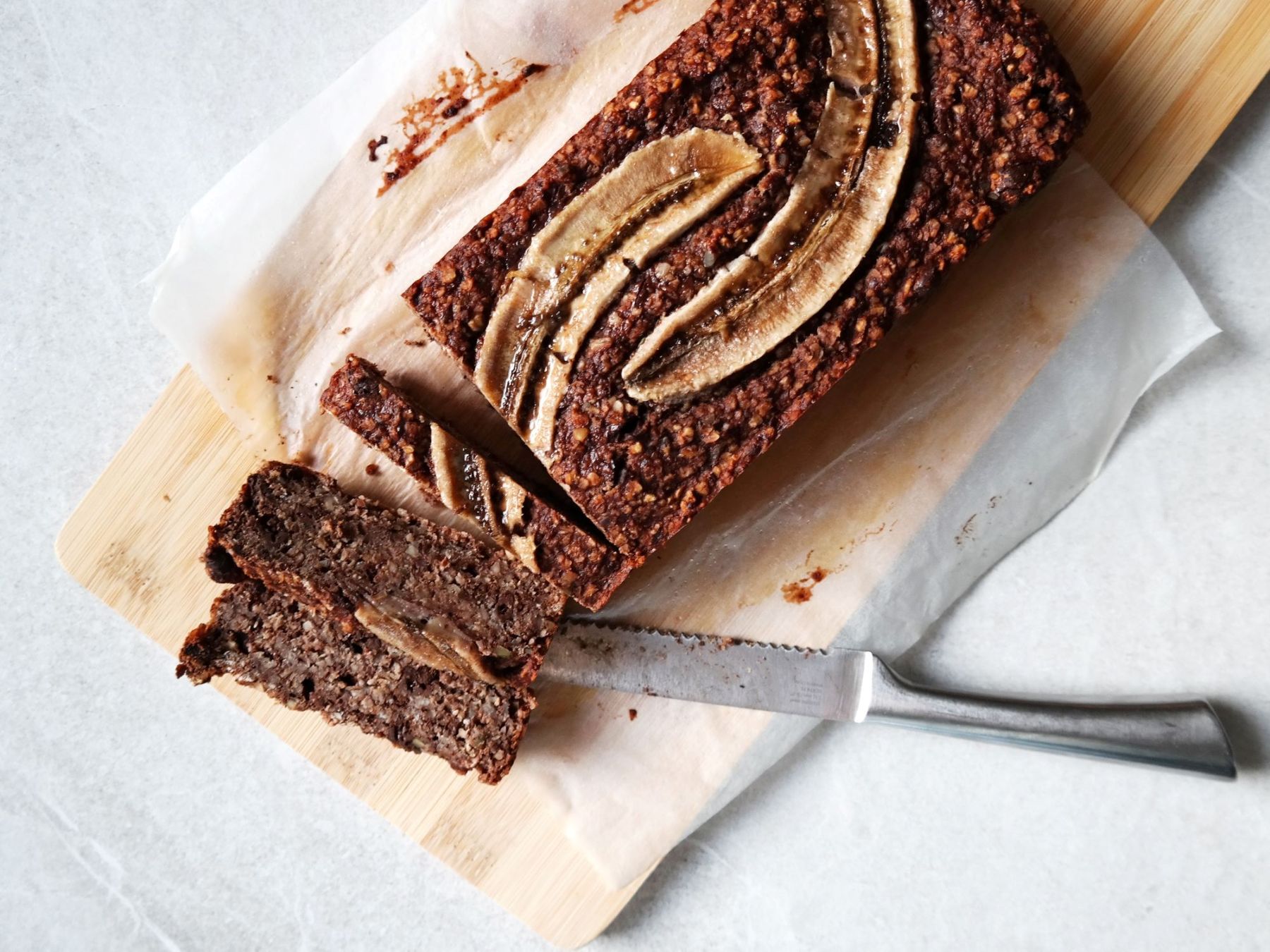 Bananenbrood havermout chocolade