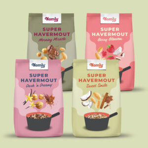 Nomly Mixpakket met alle vier de smaken havermoutontbijt